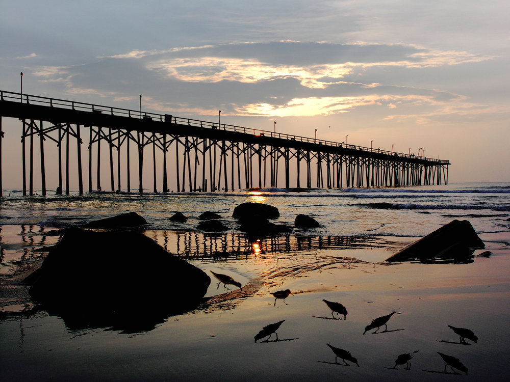 Carolina Beach, NC: Carolina Beach N.C Fishing Pier sunrise