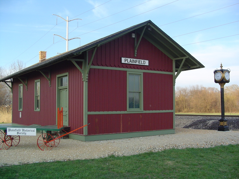 Plainfield, IL: Refurbished Train Depot, now Historical Society