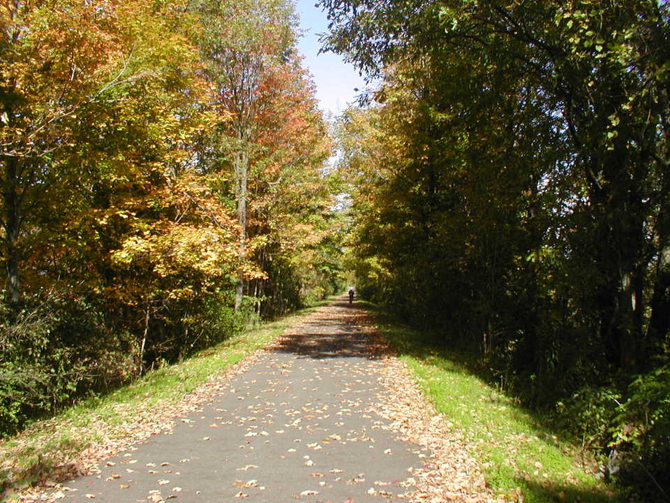 Amenia, NY: Rails-to-Trails Bike Trail in Amenia, NY, Taken in Autumn