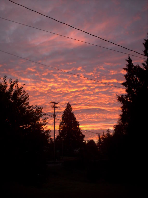 Aberdeen, WA: Sunset in Aberdeen