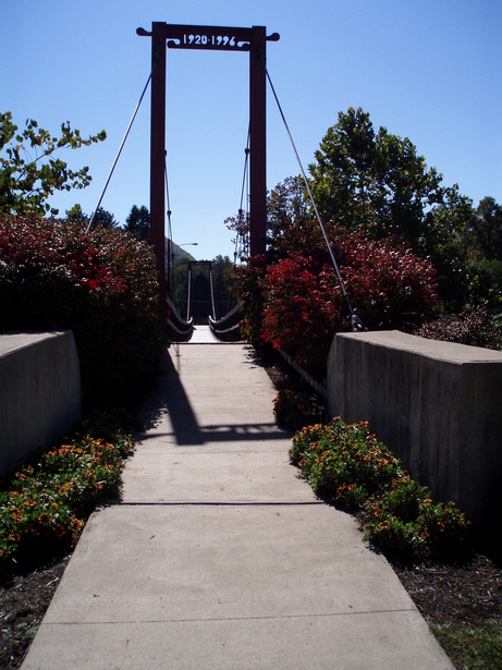 Millersburg, PA: You can find this walking bridge in Wiconisco park. It crosses the Wiconisco River which merges into the Susquehanna River.