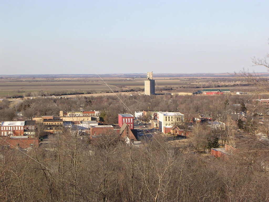 Fredonia, KS: Fredonia, Kansas - Taken From South Mound