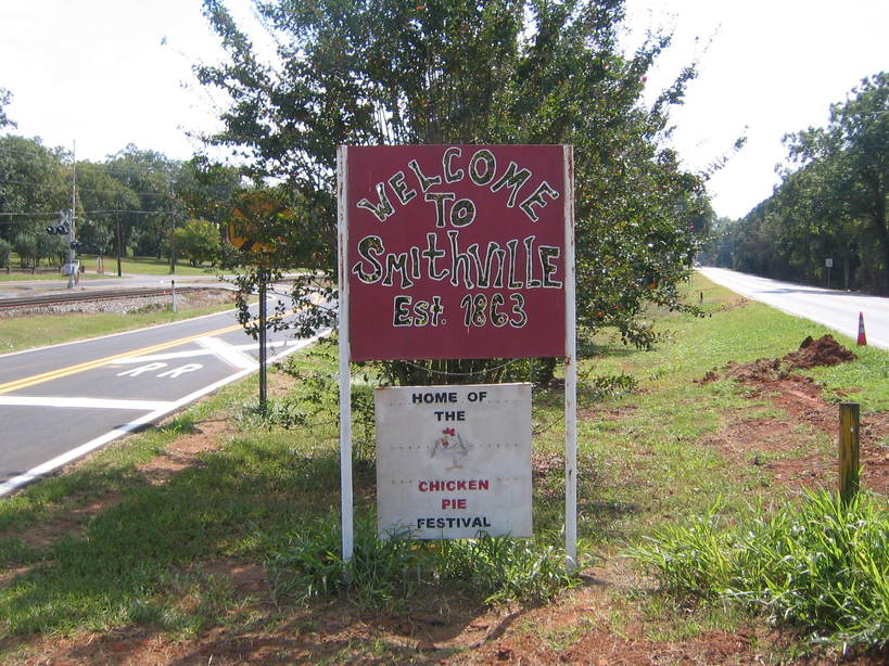 Smithville, GA: Welcome Sign, US Hwy 19 south of town