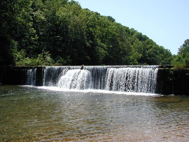 Gainesville, MO: Falls on Spring Creek, North of Town