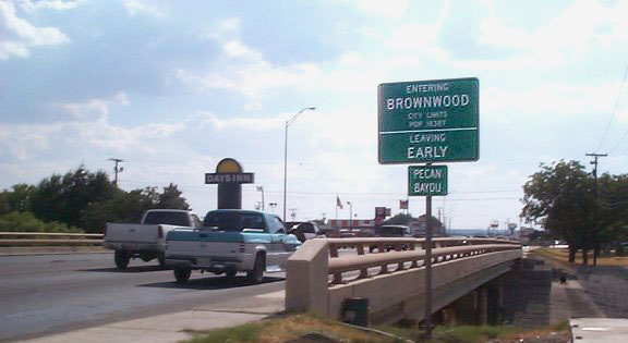 Brownwood, TX: Entering Brownwood.. Leaving Early. (get it? this unique sign unintentially implies that there's nothing to do in brownwood)