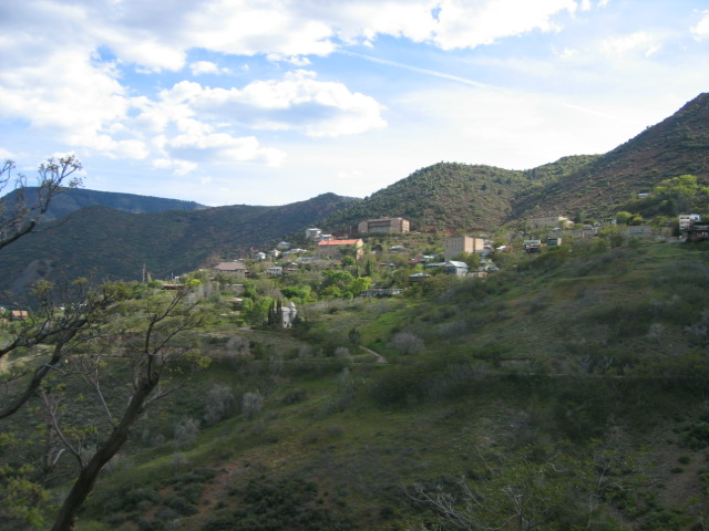 Jerome, AZ: View of Jerome from the State Historic Park