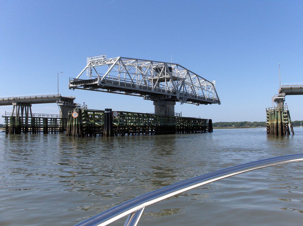 Beaufort, SC: Time waits for no man, till the bridge turns