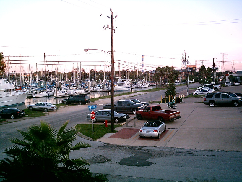 Kemah, TX: View of Bay from deck of nearby rental