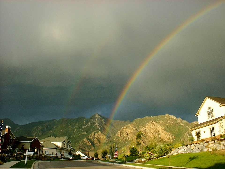 Alpine, UT: Double Rainbow