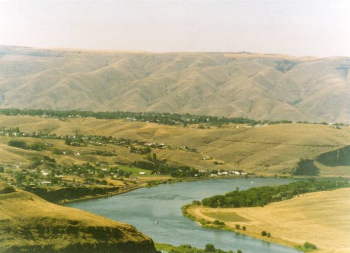 Clarkston, WA: View towards Clarkston from Anatone hill