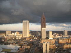 Atlanta, GA: Dark Clouds Over Tallest Building in Southeastern USA, Atlanta