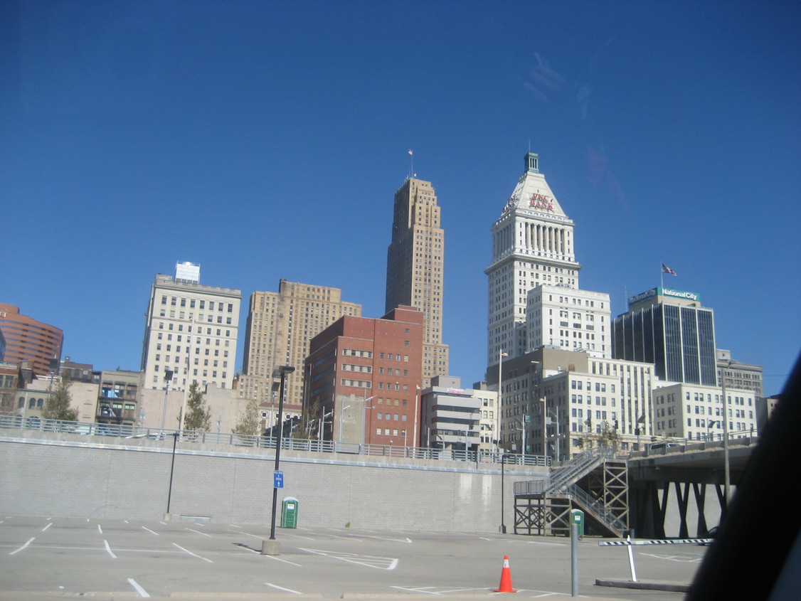 Cincinnati, OH: Downtown from the Stadium Parking Lots