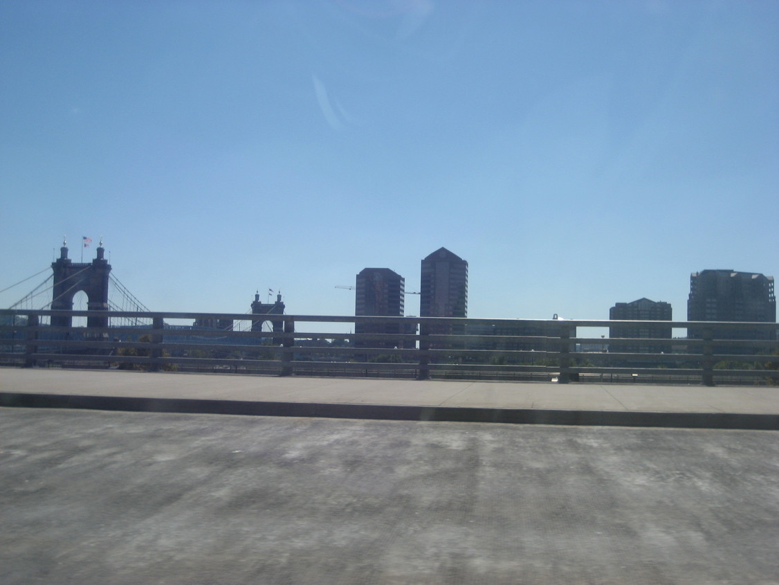 Covington, KY: Downtown Covington and the Roebling Suspension Bridge