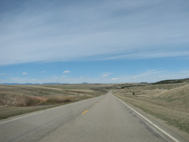 Great Falls, MT: US Hwy 87 Westbound Toward Great Falls from Billings