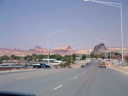 Kayenta, AZ: Highway 163 looking morth