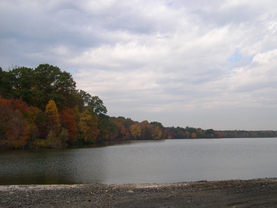 Churchville, PA: Churchville Reservoir by the run-off