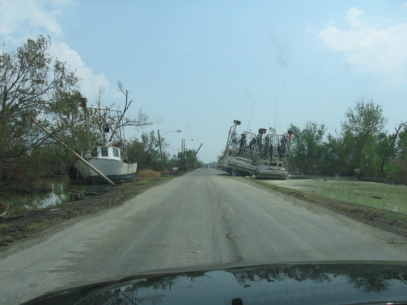 Port Sulphur, LA St. Patricks Church in Port Sulphur after Hurricane