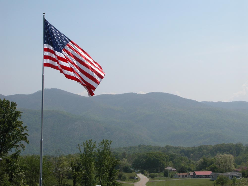 Hot Springs, NC: American Flag