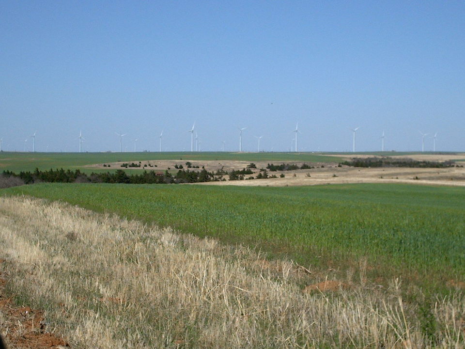Corn, OK Windmills 6 miles north of Corn photo, picture, image