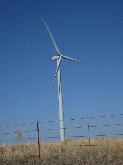 Corn, OK: Windmills 6 miles north of Corn