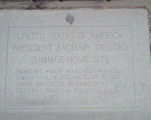 Pascagoula, MS: A plaque located at the park across from the beach marks where President Zachery Taylor lived