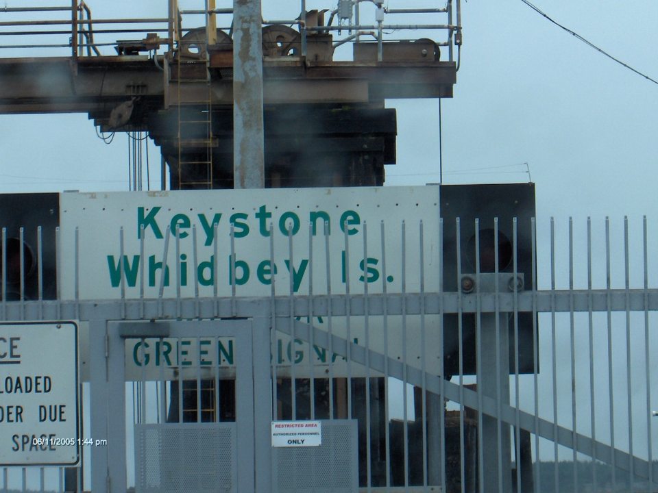 Coupeville, WA: Keystone Ferry Terminal approx. ten mile south of Coupeville, WA