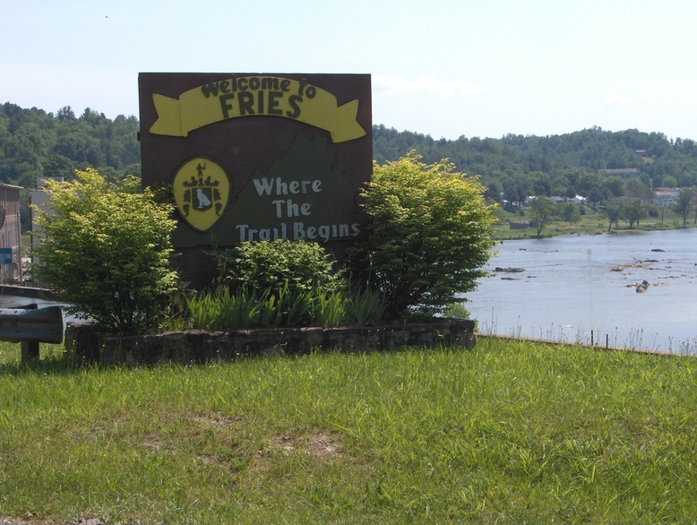 Fries, VA: Welcome to Fries, VA Where the New River Trail Begins