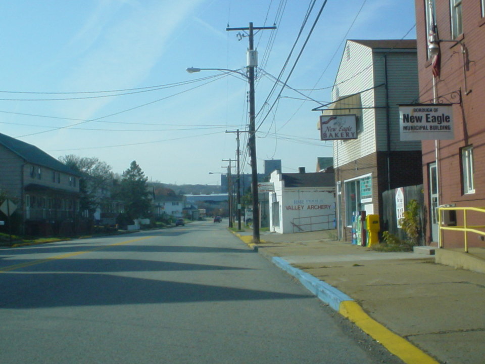 New Eagle, PA: Route 88/837 looking north