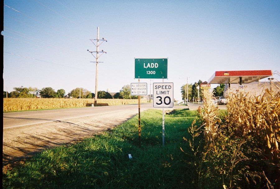 Ladd, IL: "Welcome To Ladd", early morning October 8, 2005
