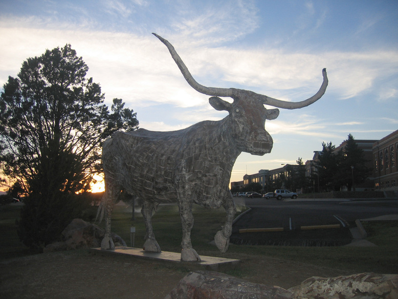 Alpine, TX: Sul Ross University at sunset