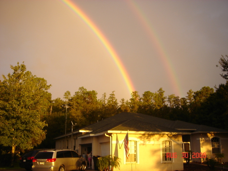 Wesley Chapel South, FL: Double Rainbow in Wesley Chapel