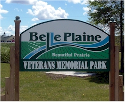 Belle Plaine, MN: Belle Plaine Vets Park Sign