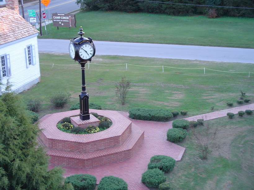 Society Hill, SC: The Town Clock from a Birds Eye View