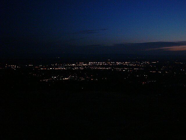 Boise, ID: East Boise just after sunset. View from Table Rock.