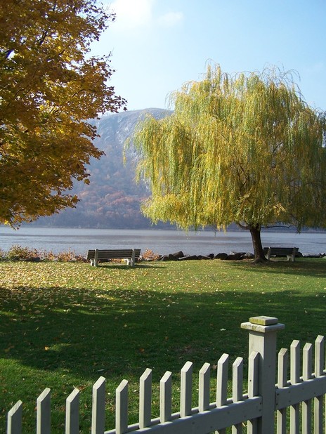 Cold Spring, NY: View of the Hudson from Cold Spring Lower Village