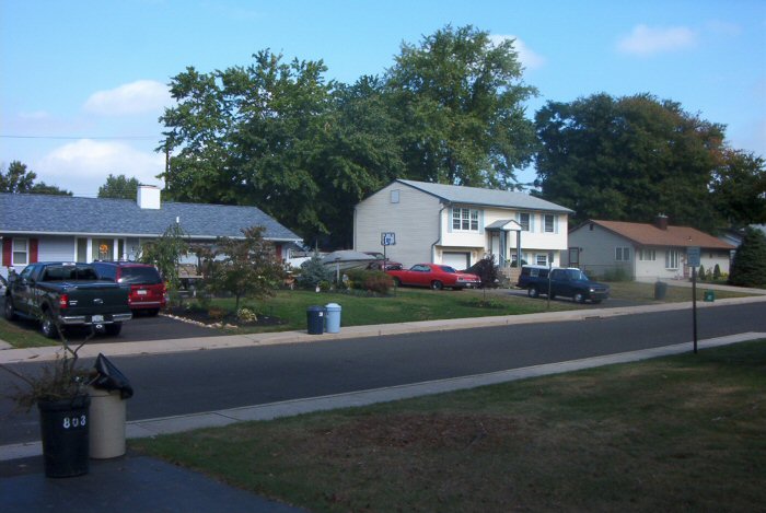 Fairless Hills, PA: Near the highschool, a typical street in Fairless Hills.