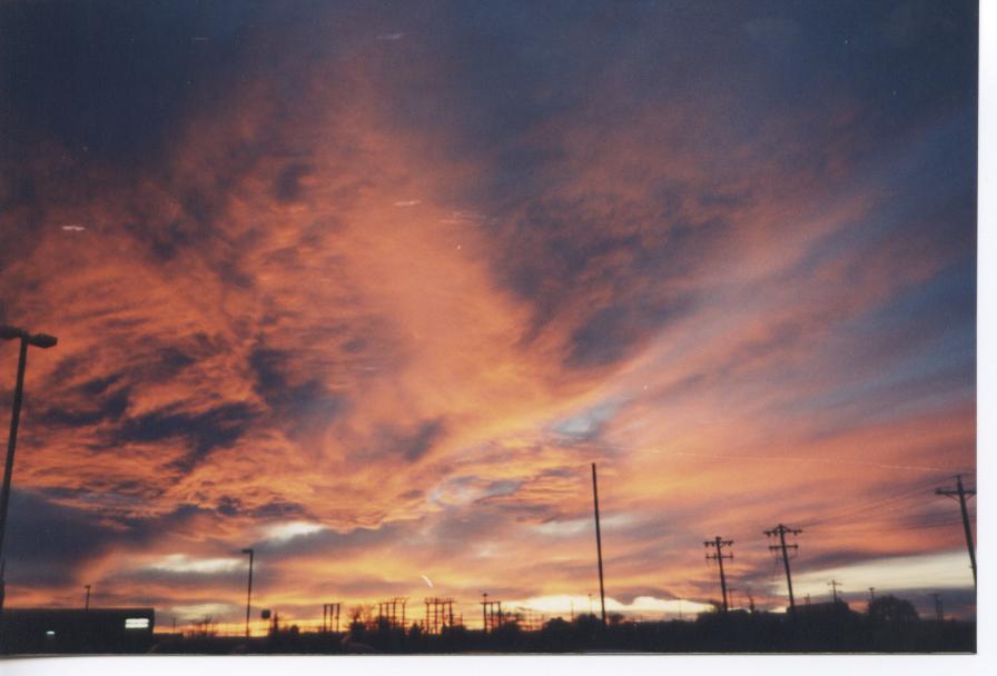 Cheyenne, WY: Sunset in Cheyenne on Warren Air Force Base