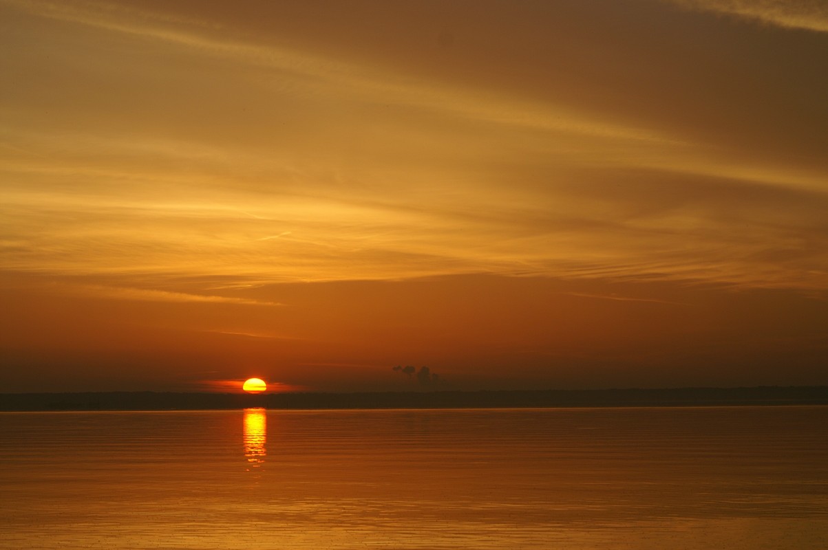 Pierre Part, LA: Sunrise on Lake Verret, Pierre Part, LA