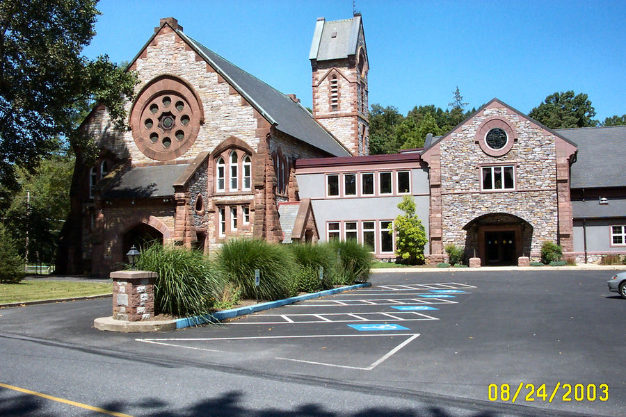 Cornwall, PA: Sandstone Church at Cornwall