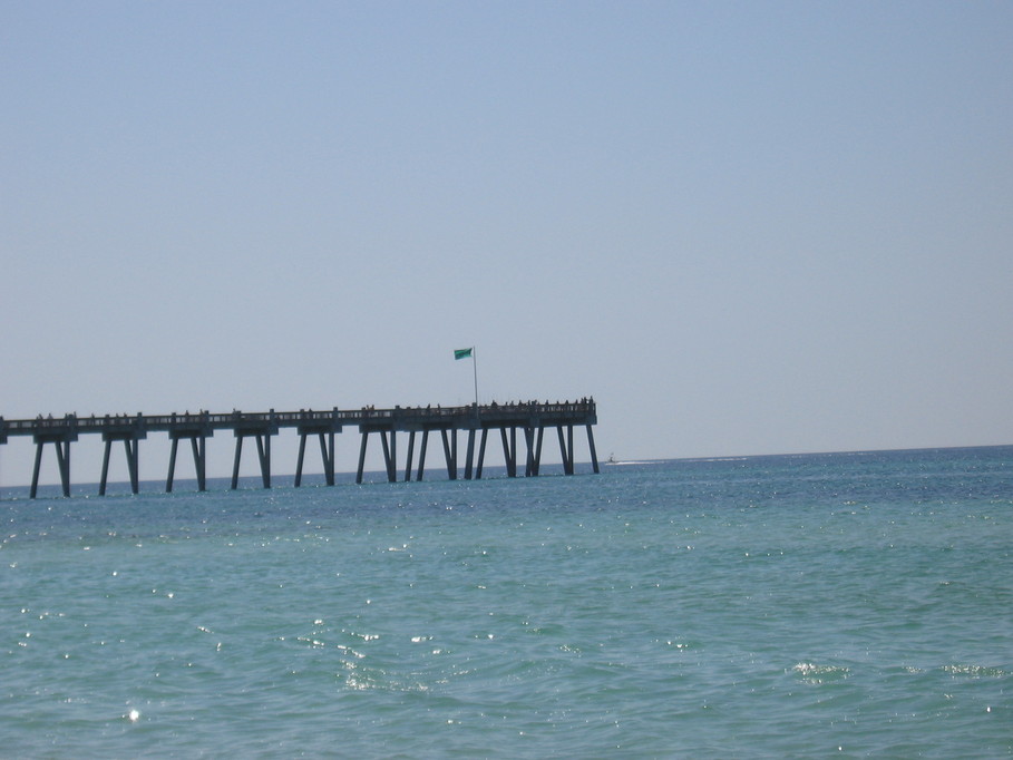 Pensacola, FL: Pensacola Beach Pier on a warm sunny day