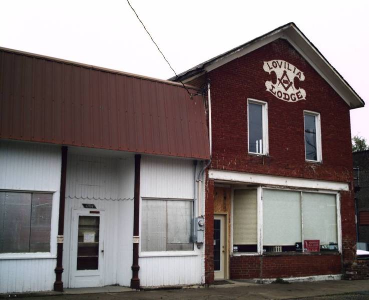 Lovilia, IA Lovilia closed storefronts. photo, picture, image (Iowa