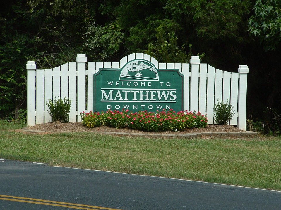 Matthews, NC: Matthews Town Sign