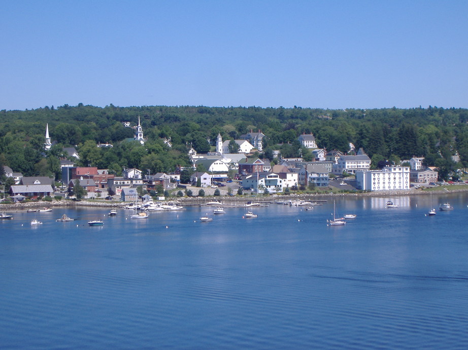 Bucksport, ME: View of Beautiful Bucksport, Maine from Fort Knox