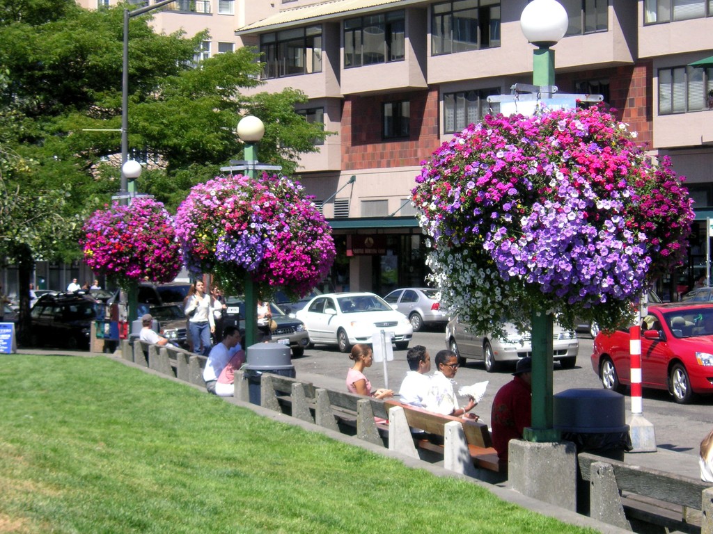 Seattle, WA : Sunny and 83 deg. :) Mon. a.m. near Public Market Ctr ...