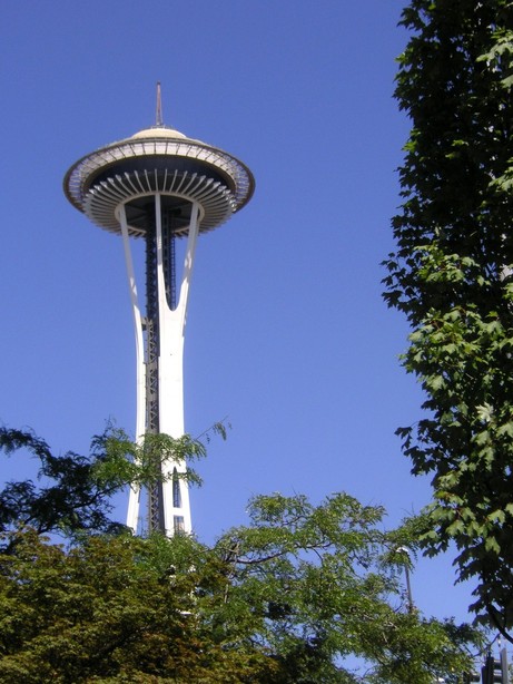 Seattle, WA: Space Needle - Beautiful and 83 deg. !