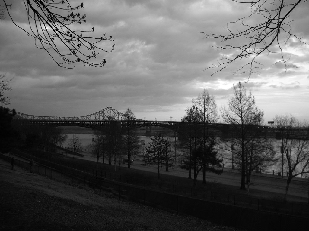 St. Louis, MO: Riverfront - Winter Dusk