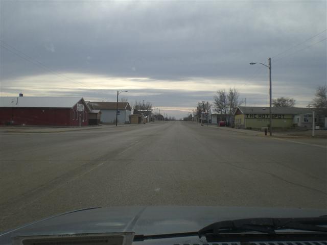 Dupree, SD: Main Street heading south from Highway 212