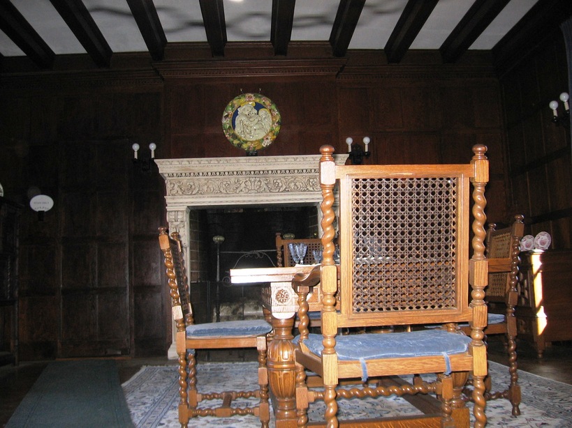 Simsbury, CT: Heublein family dining room at the Heublein Tower, Simsbury, CT.