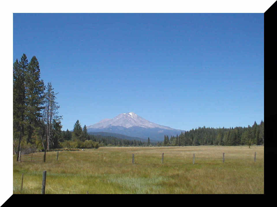 McCloud, CA Mt Shasta from Squaw Valley photo, picture, image
