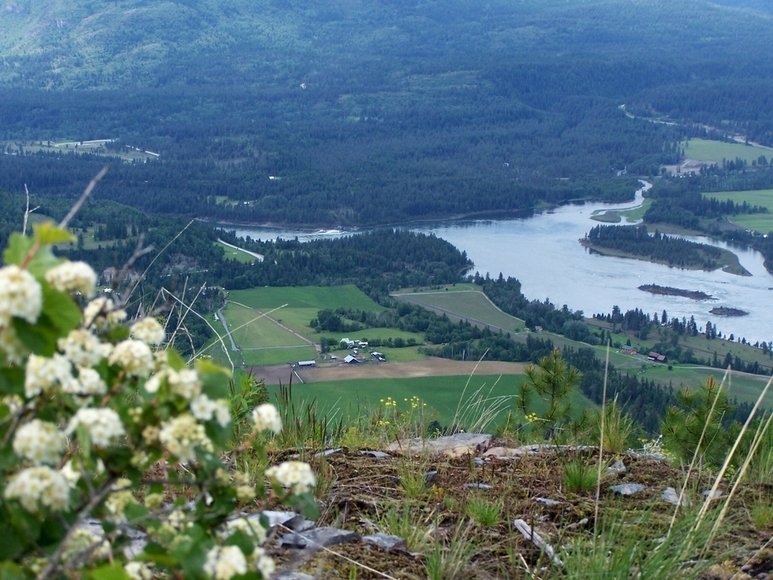 Northport, WA: View of Columbia river near Northport